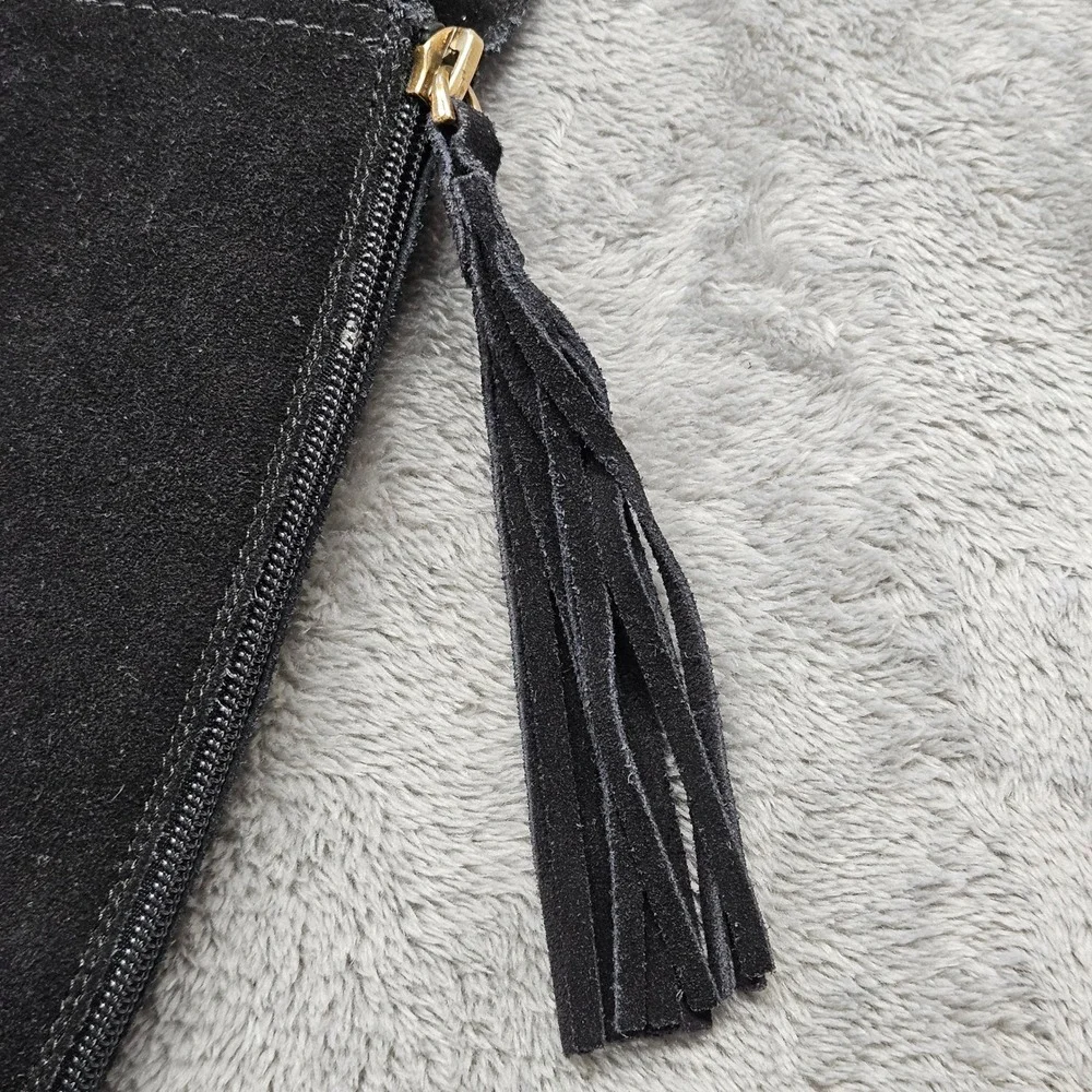 Gibson Ammelia Latimer Black Suede Over The Knee Tassel Boots Womens 9.5M Block